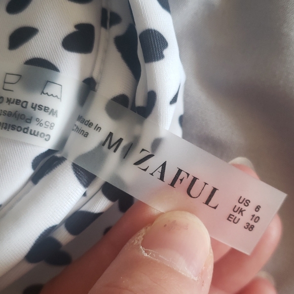 Zaful Dalmatian Bikini Top - Picture 3 of 4